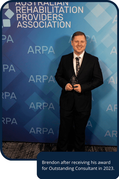Brendon Carter at the ARPA Awards.