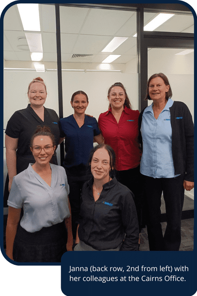 Janna Riordan and the KINNECT team in Cairns